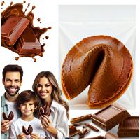 Ciasteczko z wróżbą czekoladowe PODZIĘKOWANIA UPOMINEK PREZENT GIFT 1 szt