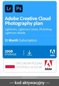 Adobe Creative Cloud Photo Plan 1 PC / 12 месяцев подписка