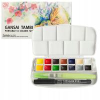 Kuretake Gansai Tambi portable 14 setcolours KG301-1