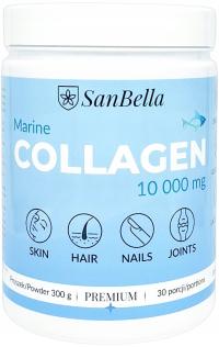 SanBella KOLAGEN RYBI w PROSZKU 300g 10000 mg | MORSKI na Stawy Włosy Skórę
