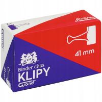 KLIPY 41MM GRAND 110-1095 CZARNE 12SZT