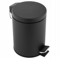 Мусорный бак для ванной комнаты маленький черный мусорный бак для ванной комнаты с педалью лофт