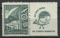 Czechosłowacja 1947 Mi zf 512 Czyste **