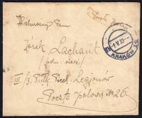 1920 FRONTOWA POCZTA POLOWA 26 - 3 PUŁK PIECHOTY LEGIONÓW