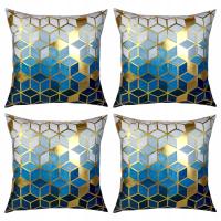 ZESTAW 4x POSZEWKA NA PODUSZKĘ ŚWIĄTECZNA GLAMOUR WELUR VELVET 40x40 ŚWIĘTA