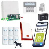 ZESTAW ALARMOWY DO DOMU Z APLIKACJĄ ALARM SATEL 6 x CZUJNIK PET BOSCH LTE