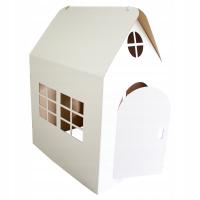 DOMEK DLA DZIECI Z TEKTURY DO MALOWANIA