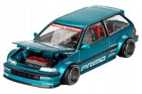 Honda Civic (EF) Kaido Works V1 1987, turquoise Kaido House - Mini GT 1:64