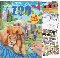 Książka z Naklejkami Naklejki Zwierzęta ZOO Nalepki 345
