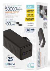 Powerbank Platinet 50000 mAh czarny