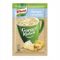 Knorr Gorący Kubek zupa Serowa z grzankami