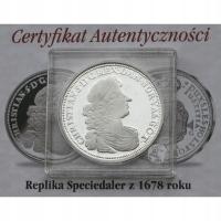 Replika, speciedaler z 1678, srebro 999