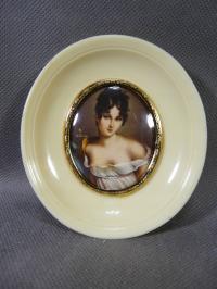 OBRAZ, MINIATURA OLEJNA W RAMIE