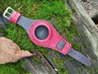 Pasek do zegarka kieszonkowego ręcznie robiony Skkurob Leathercraft