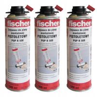 FISCHER PUPR 500 Zmywacz do czyszczenia świeżej piany pistoletowy 500ml x3