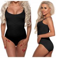 Body Damskie Modelujące Brzuch Na Ramiączkach Wyszczuplające Talię M/L