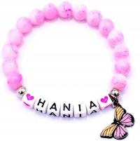 BRANSOLETKA IMIE PREZENT NA ŚWIĘTA WIGILIĘ DLA DZIECI SZKOŁA DZIEWCZYNKA