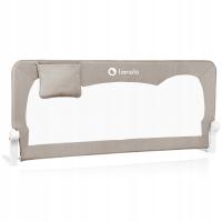 Lionelo Barierka Hanna BRAMKA ZABEZPIECZAJĄCA do łóżka 150x66cm Beige