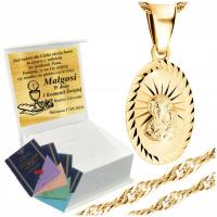 925 злотый медальон цепи Ожерелье для причастия Крещение подарок бесплатно