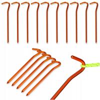 ŚLEDZIE KOTWY DO NAMIOTU SZPILKI NAMIOTOWE ALUMINIOWE CEMPINGOWE 10 SZT