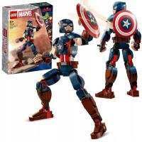 Klocki Lego Super Heroes Marvel 76258 Figurka Kapitana Ameryki 310 Klocków