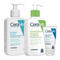 CeraVe Увлажняющая эмульсия для умывания 236ml, гель для очищения акне 236ml бесплатно