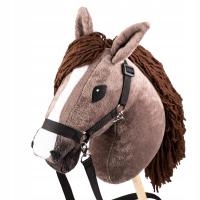 Хобби лошадь SKIPPI A3 лошадь на палке коричневый каштановый голова лошади недоуздок