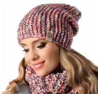 Женская зимняя шапка Chloe многоцветный розовый