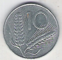 Italia 10 lir 1975