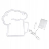 KUFEL DO PIWA NEONOWY ZNAK ŚWIETLNY ZNAKI NA DEKORACJE ŚCIENNE BAR LAMPKI LED