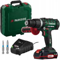 Wiertarko-wkrętarka udarowa PARKSIDE PSBSA 20-Li 20V +Akumulator +Ładowarka