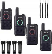 Retevis RT618 Mini Walkie Talkie (4 Szt., Черное)