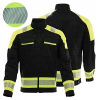 Bluza Robocza Czarna Na Zamek BHP Odblaskowa Męska Wygodna