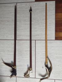 Охотничья трость в рогах.