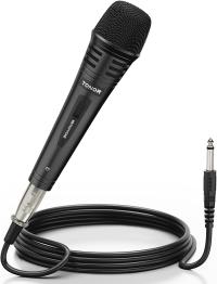 TONOR Dynamiczny mikrofon z kablem XLR 5 m, jack 6,35 mm, mikrofon ręczny,