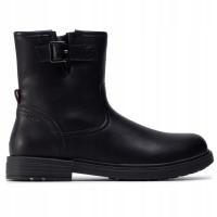 GEOX MŁODZIEŻOWE BOTKI CZARNE Z ZAMKIEM 2Ż8C