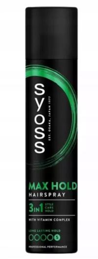 SYOSS MAX HOLD LAKIER DO WŁOSÓW 300ML