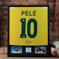 Pele, Brazylia - koszulka z autografem w ramie od 1zł (zag)