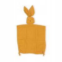 Przytulanka Kocyk Szmatka Muślinowa Pieluszka Królik Pomarańczowy