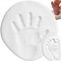 GLINKA DO ODCISKU RĄCZKI STÓPKI DZIECKA PREZENT NA NARODZINY BABYSHOWER