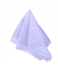 CHUSTECZKA ELEGANCKA DAMSKA BIAŁA HAFT PREZENT