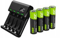 GREENCELL GRADGC01 VitalCharger Ładowarka akumulatorów AA/R6 AAA/R03 Ni-MH + Akumulator Ni-MH Green Cell AA (R6) 2600 mAh 4 szt.