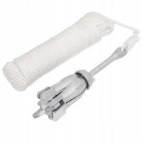 Składana kotwica żeliwna 4-pazurkowa srebrna 40x8x8 cm