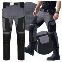 Рабочие брюки длинные Specto защитные брюки карго серый / черный рипстоп