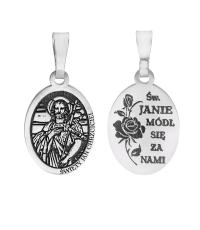 Серебряный медальон Святого Иоанна Крестителя MDC033