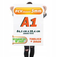 Druk UV PCV 3mm A1 84,1x59,4 Tablica Szyld Plansza wydruki Płyta reklamowa