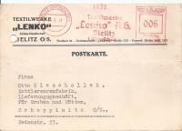 TRZECIA RZESZA -postkarte druk firmowy -BIELSKO -SZOPIENICE obieg 1941 rok