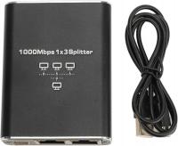 Splitter Ethernet 1x3 - 1000 Mbps