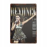 Tablica Ozdobna Blacha Beyonce World Tour 20x30 cm Retro Vintage