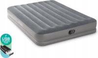 MATERAC 2-OSOBOWY DURA-BEAM 152X203X30CM Z WBUDOWANĄ POMPKĄ USB INTEX
